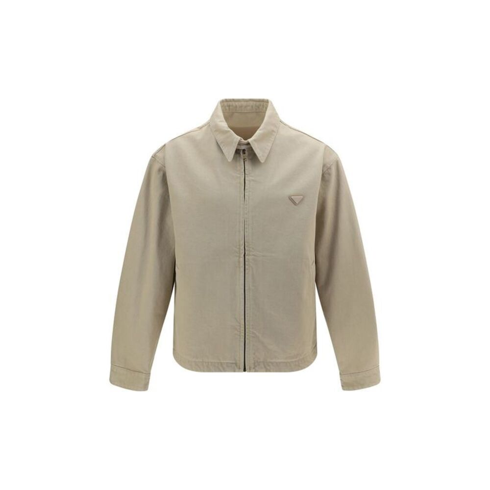 Prada Beige Cotton Denim Men's Jacket